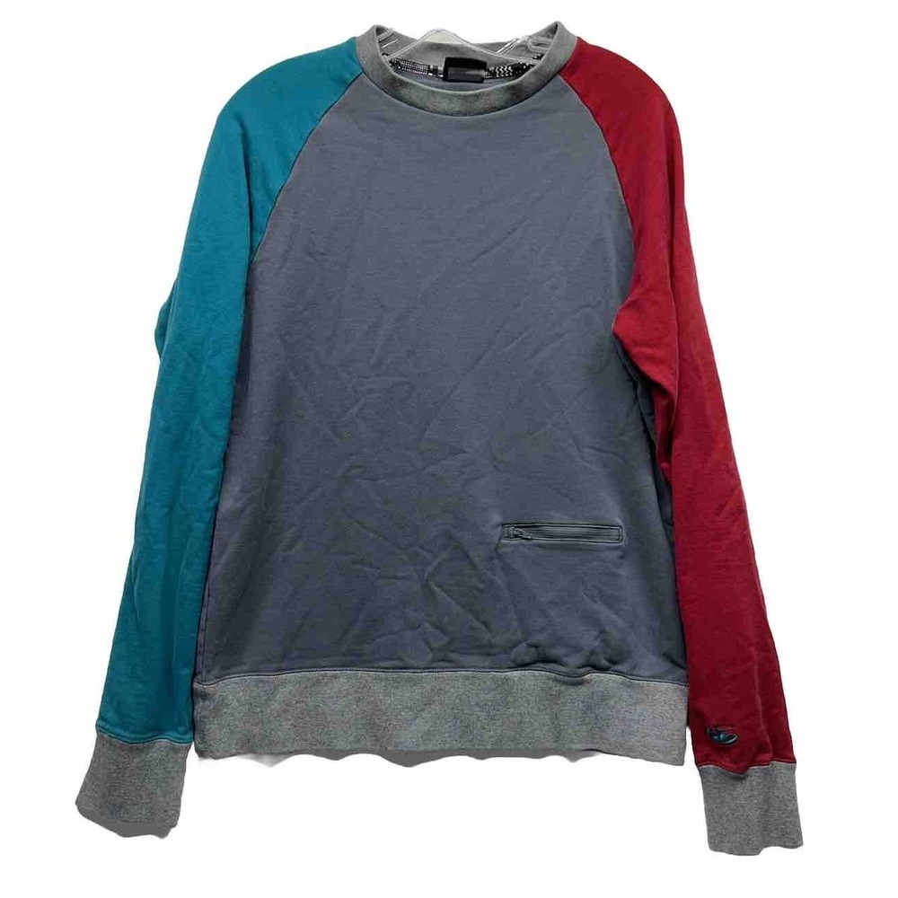 Nike 6.0 Mens Size M Vintage Long Sleeve Red Blue Pullover Crewneck Sweatshirt